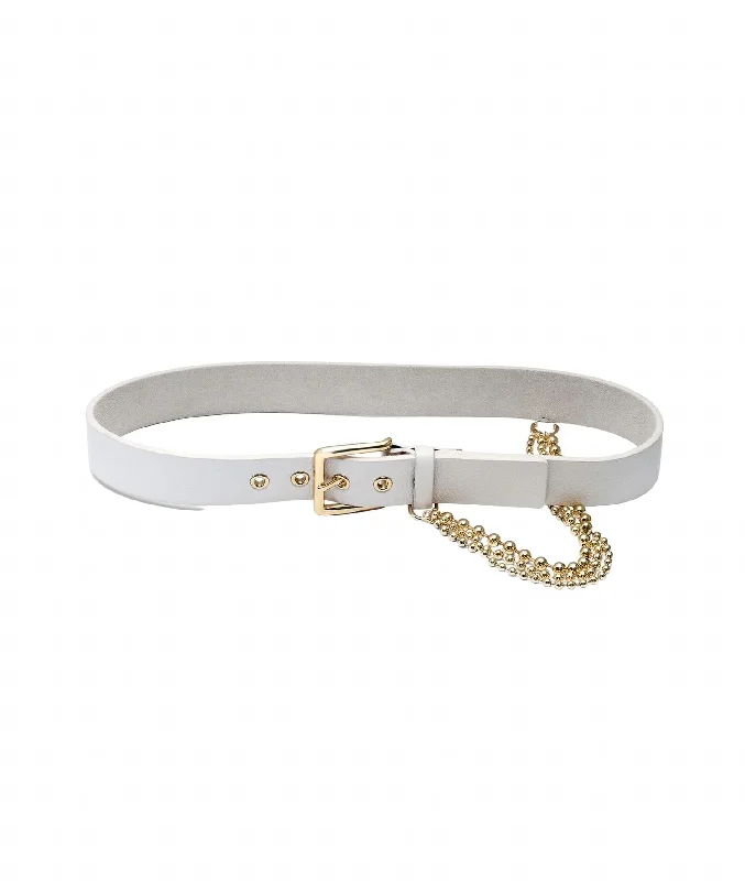 Women's Atwater Belt In Eggshell/gold