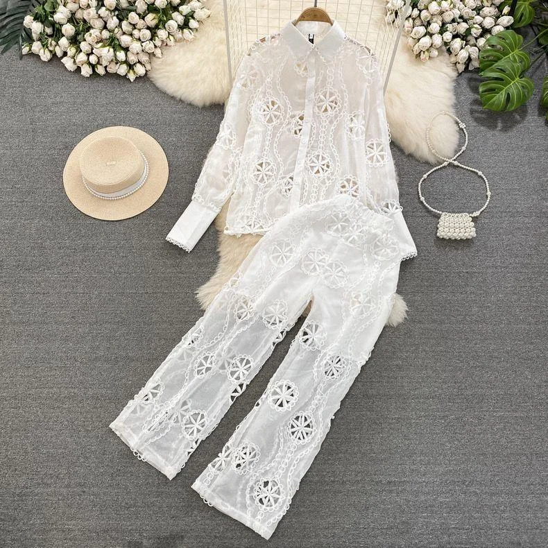 Belleza Summer Coord Set in White