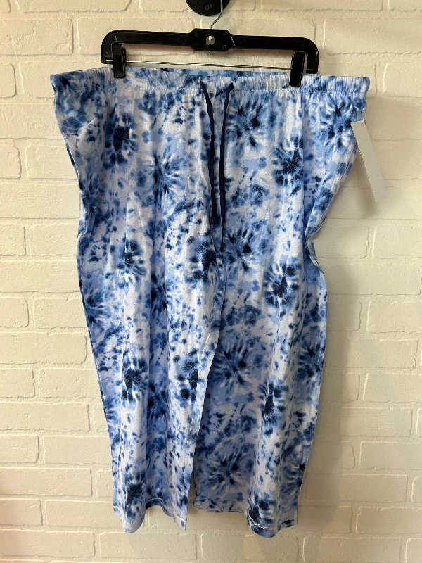 Blue Pajama Pants Carole Hochman, Size 16